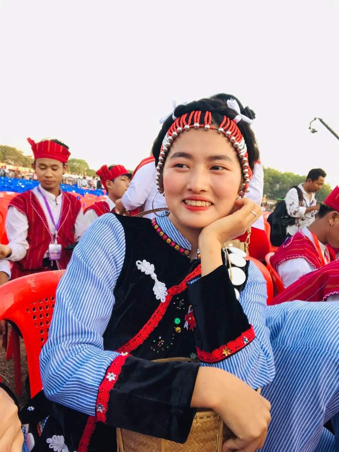 A Lisu lady in traditional dress, northern Myanmar